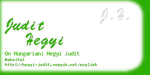 judit hegyi business card